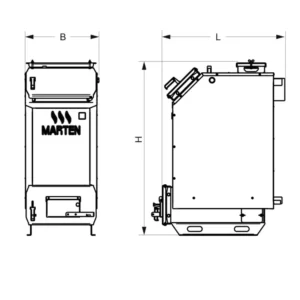 смотреть размеры Мартен Мастер шахтный котел