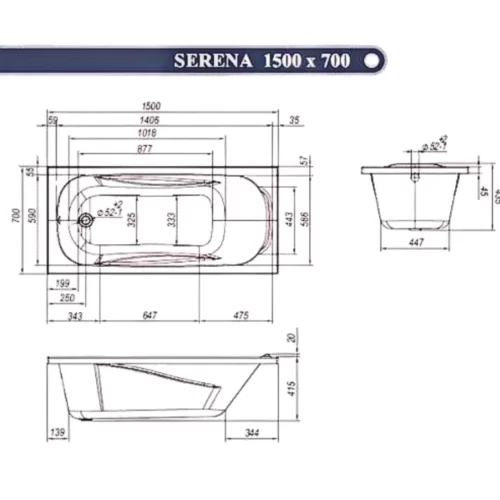 лучшая цена VentoSpa Serena 1500x700