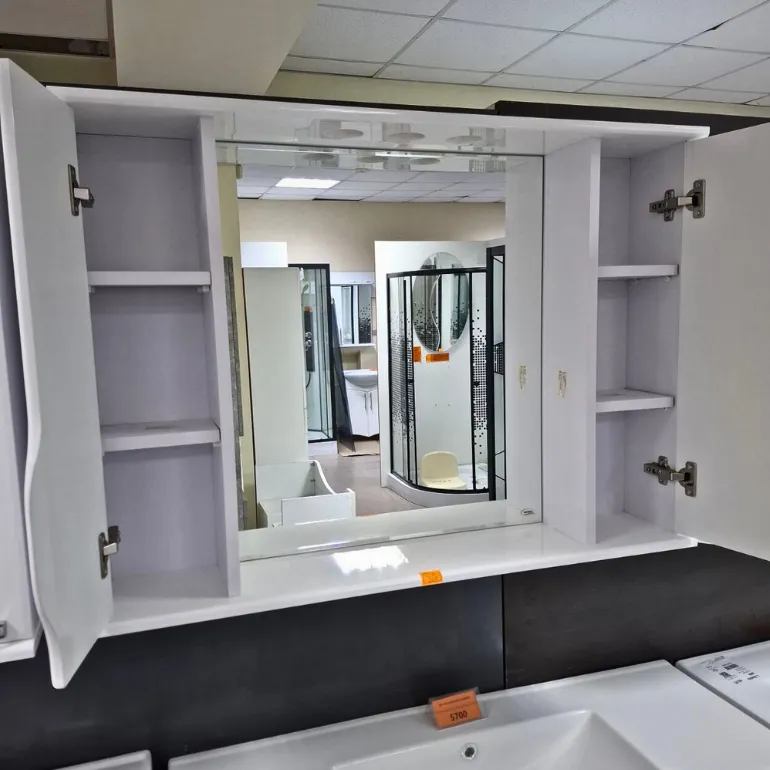 100 см Зеркало и 2 шкафа Принц в вашу красивую ванну 100 см Зеркало и 2 шкафа Принц в вашу красивую ванну — изображение 1